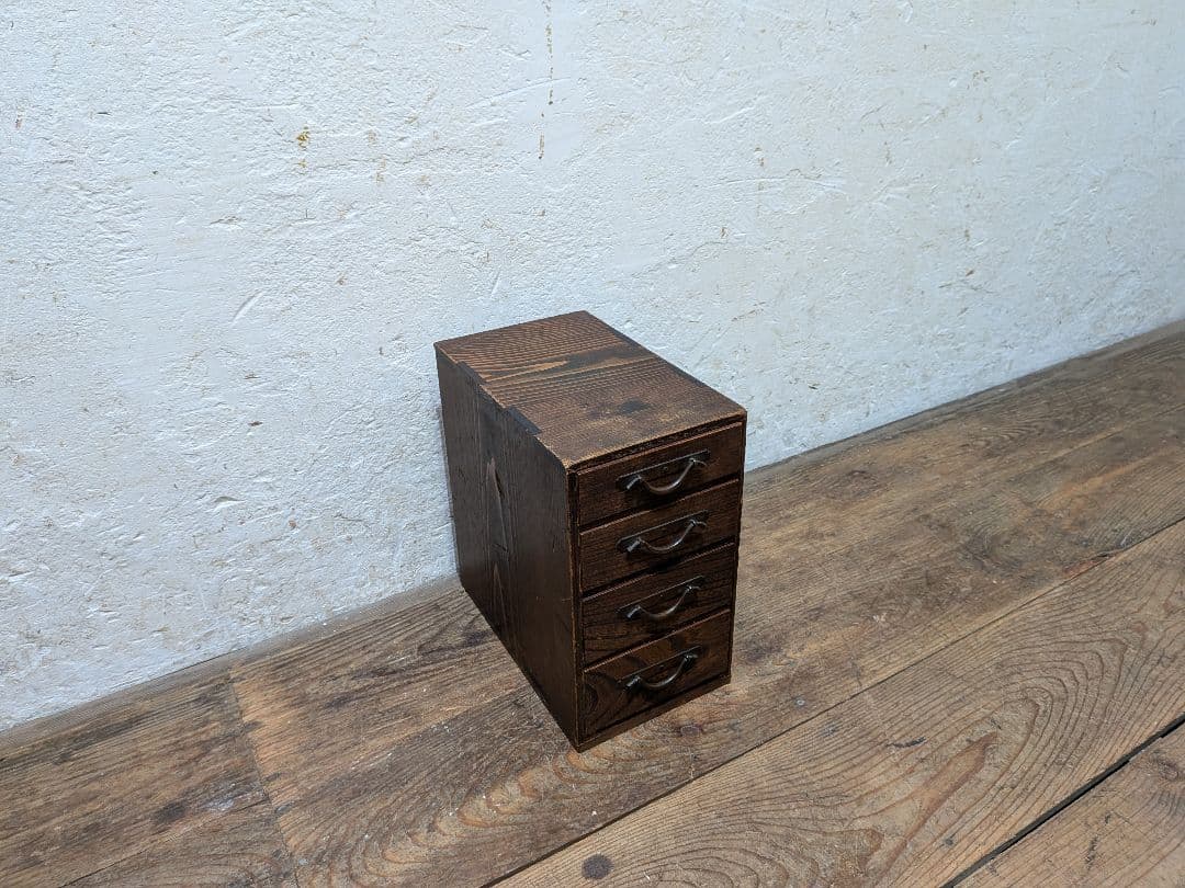 1115 アンティーク 小引き出し 収納棚 小物入れ ケース 古家具 レトロ