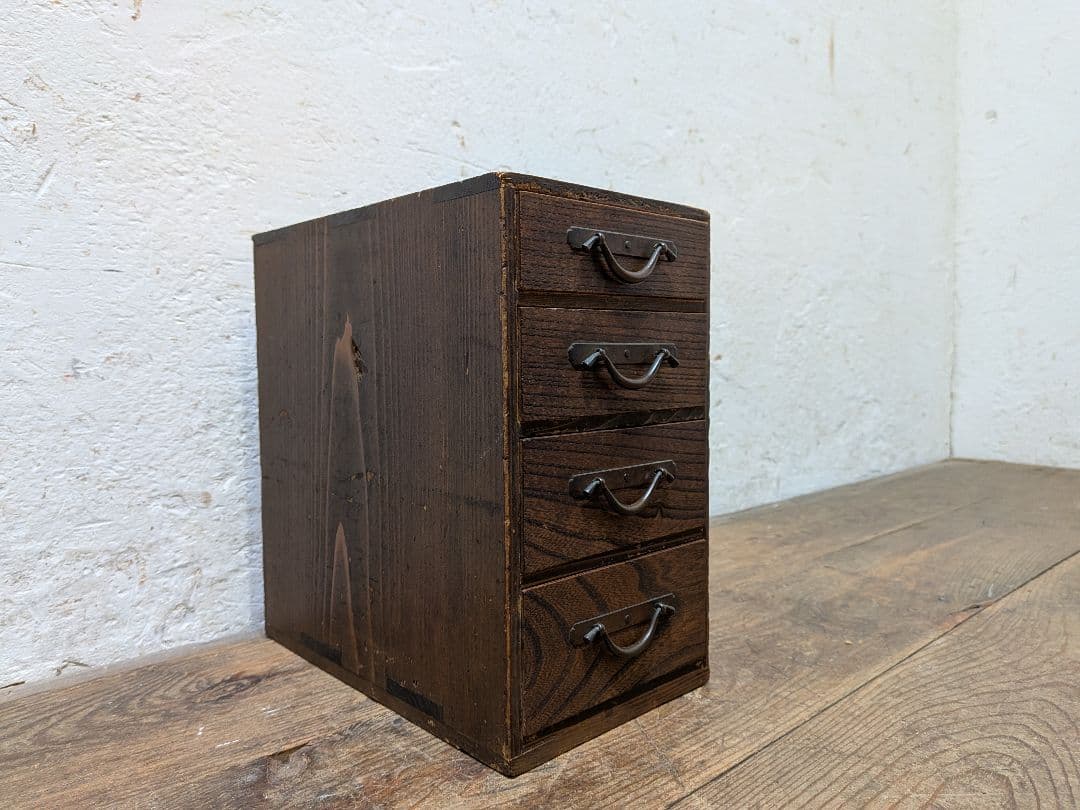 1115 アンティーク 小引き出し 収納棚 小物入れ ケース 古家具 レトロ