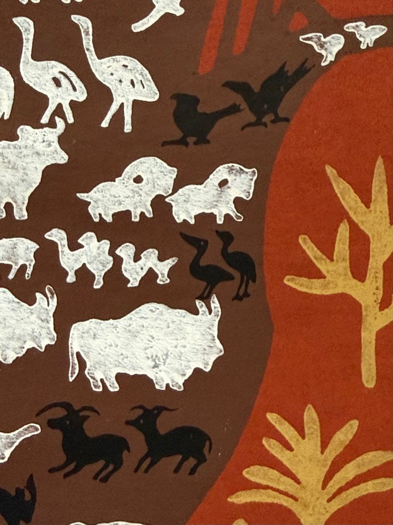 徳力富吉郎 木版画 「ノアの方舟」（1966年 直筆サイン 10/200）