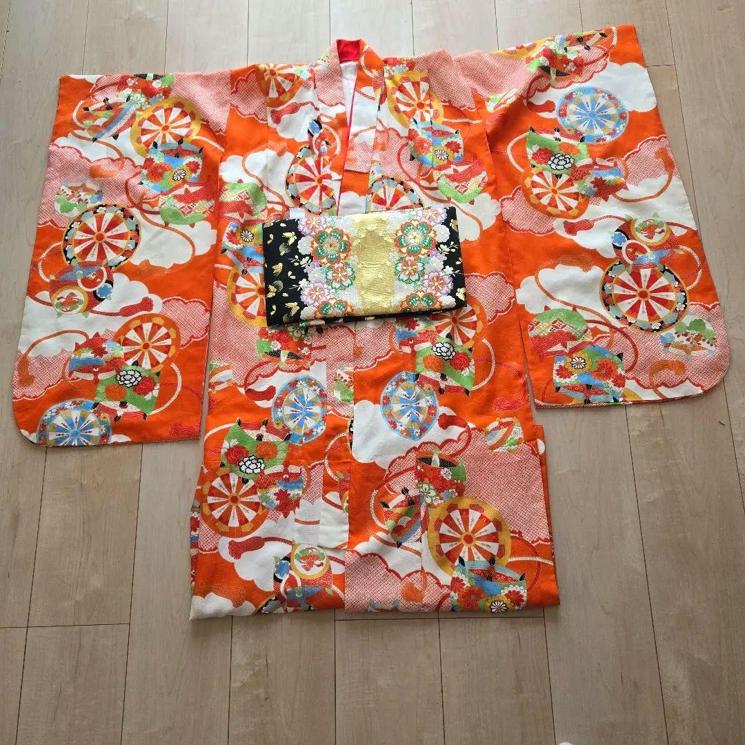 七五三　着物　7歳 七歳　アンティーク　古典　女の子