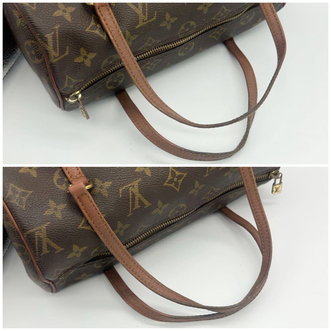 ルイヴィトン パピヨン 26 モノグラム ブラウン ハンドバッグ ヴィンテージ