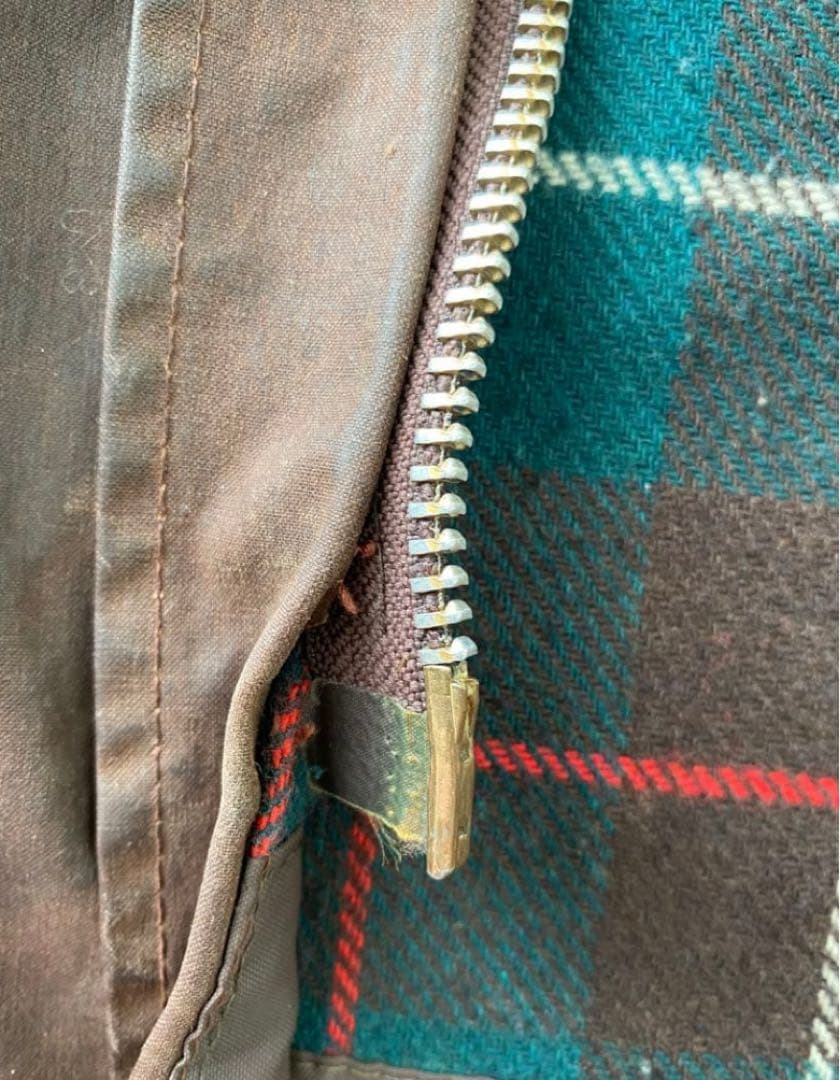 【希少色】80s Barbourノーザンブリア ラスティック 2クラウン YKK