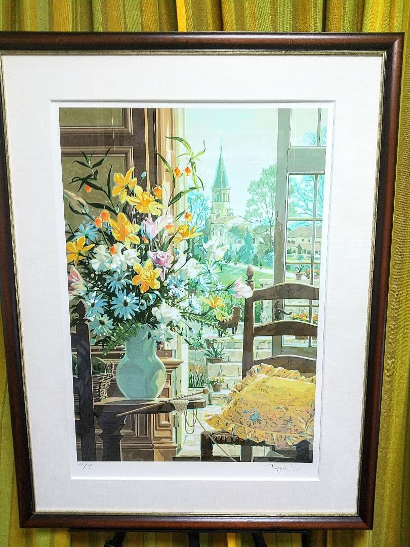 笹倉鉄平『ラ·ブレス』シルクスクリーン 【初期人気作品】真作保証