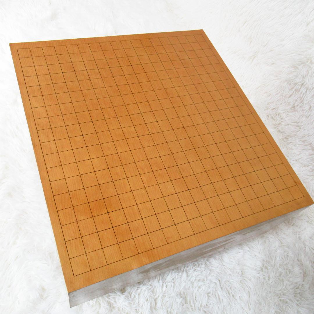 高級囲碁盤 本榧 天地柾目 ヘソ・脚付き 「厚み 約16.5cm」5.5寸