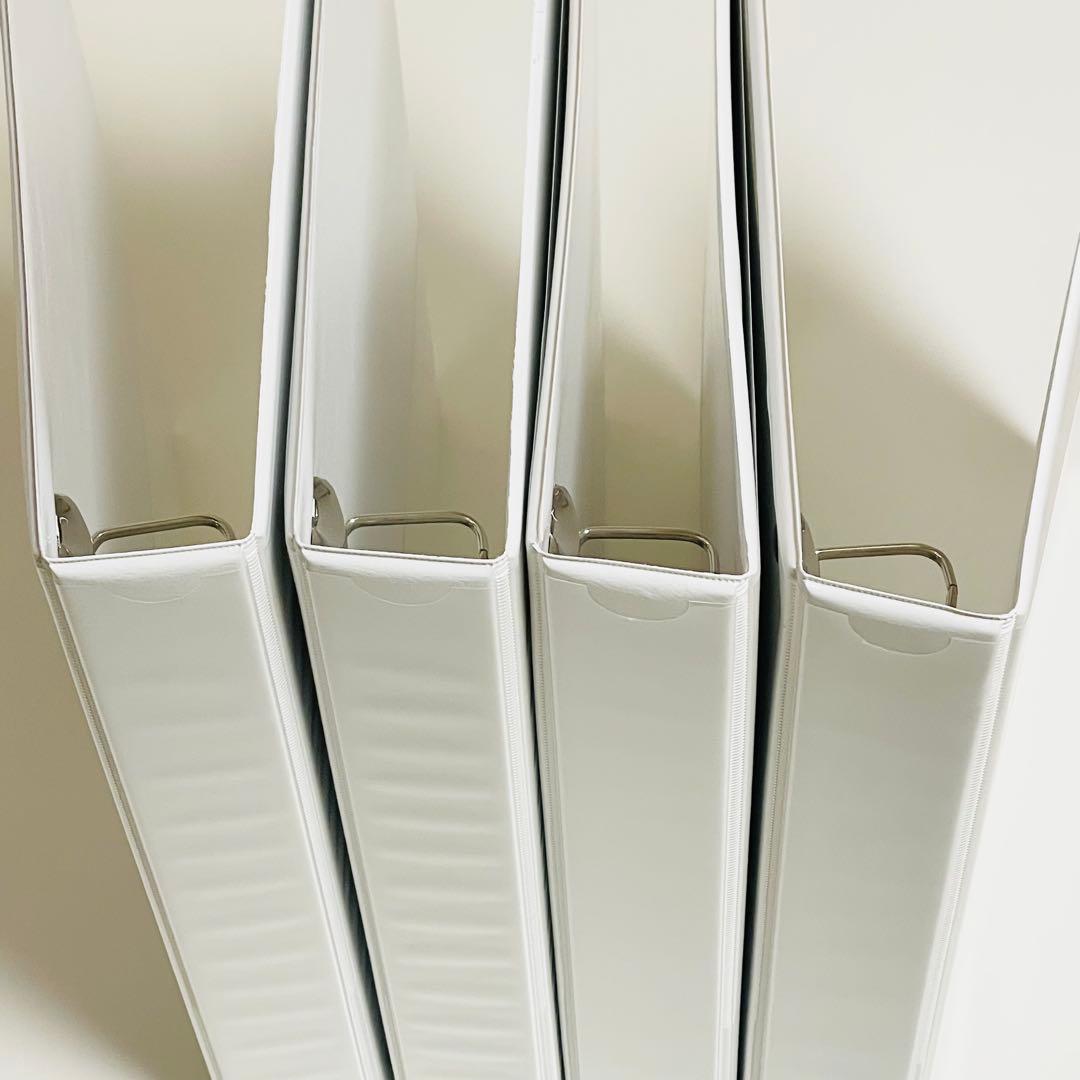 オフィスデポ リングファイル 4穴バインダー 250枚収納タイプ 白 4冊