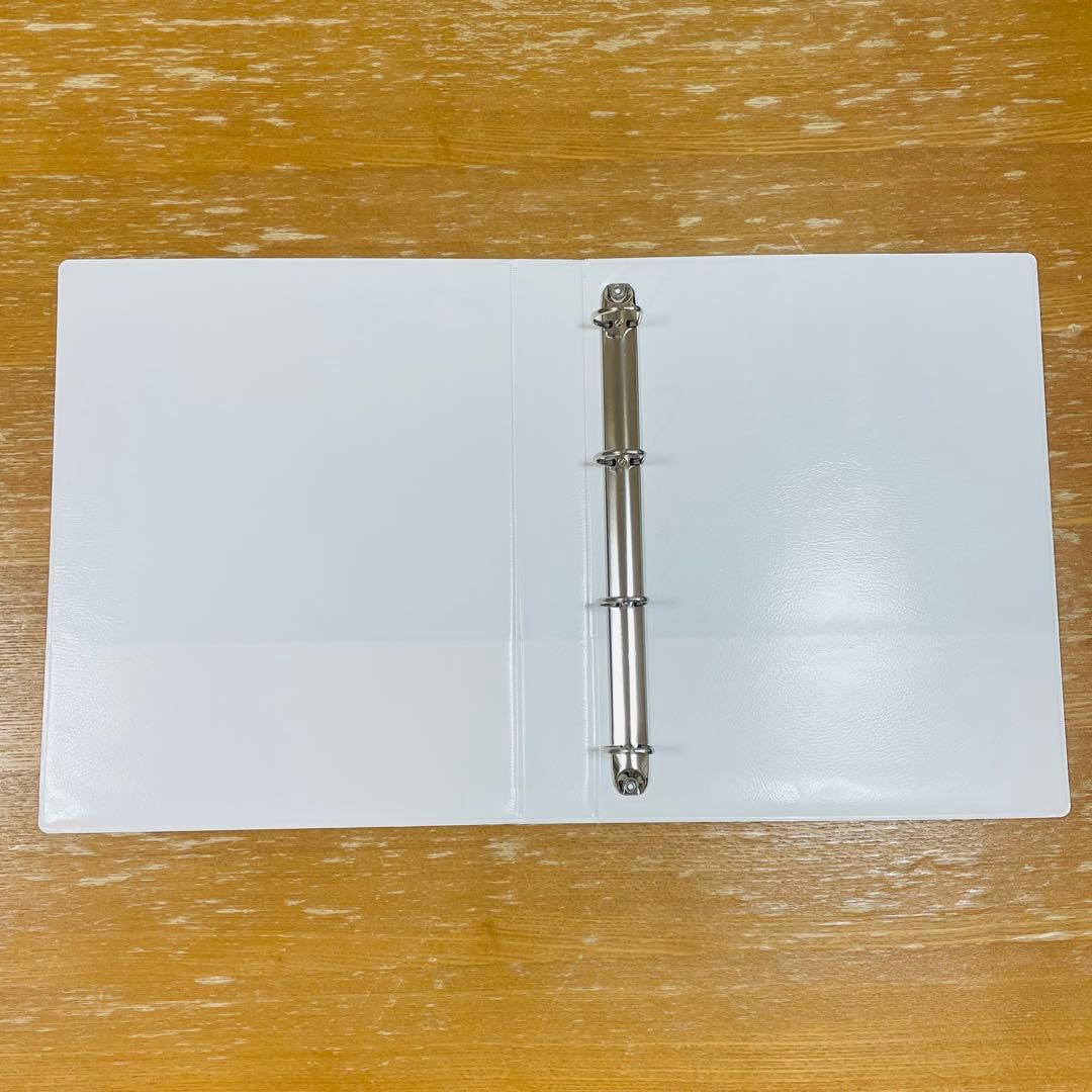 オフィスデポ リングファイル 4穴バインダー 250枚収納タイプ 白 4冊