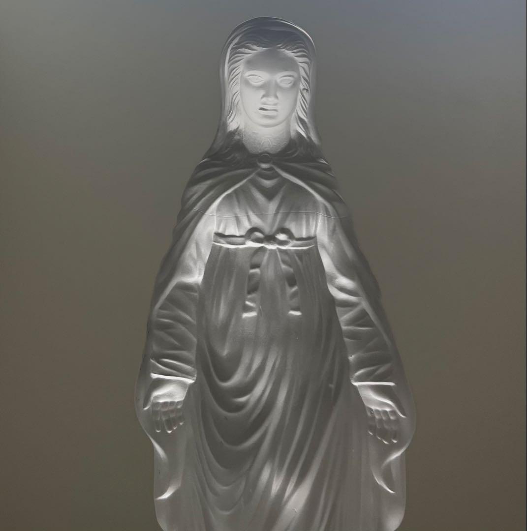 Baccarat バカラ/ ※珍品「マリアと蛇」 フロストガラス 大型作品