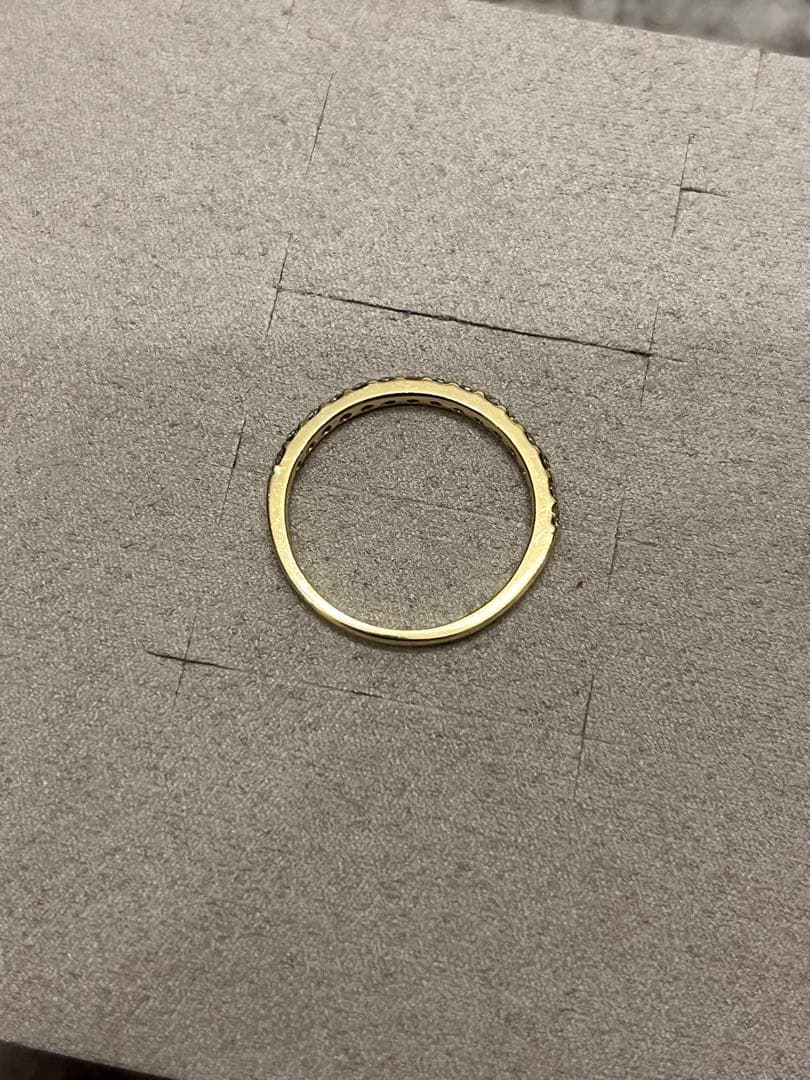 アトリエSAWA K18YG 0.3ctハーフエタニティリング