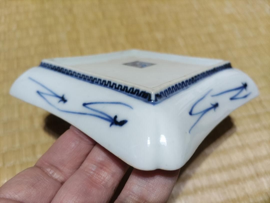 九谷焼 色絵 端皿 無傷・完品