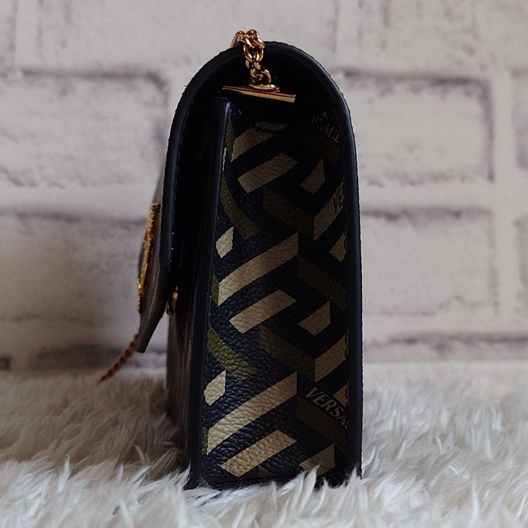 美品 2way ヴェルサーチ ヴィルトゥス ラ グレカ ショルダーバッグ レザー