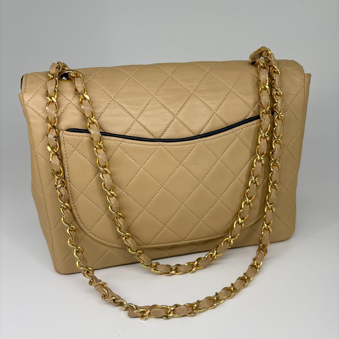 極美品 シャネル マトラッセ バイカラー ベージュ ショルダーバッグ レディース