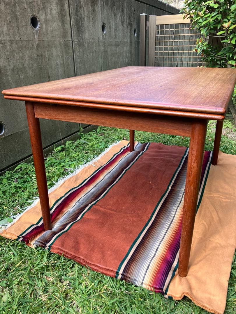 北欧 ビンテージ デンマーク チークエクステンションダイニングテーブル