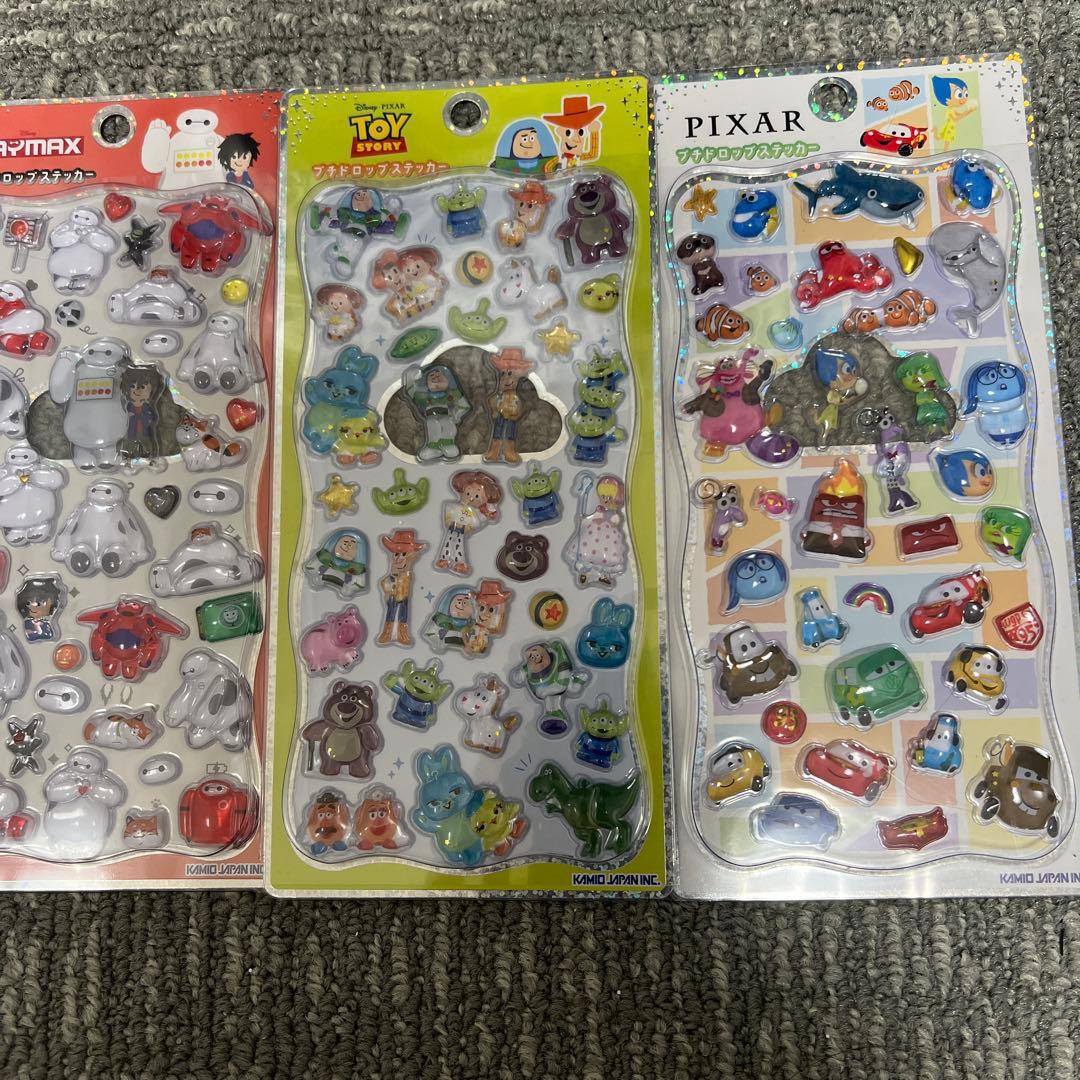 ディズニープチドロップシール5枚セット⭐︎カーズ⭐︎トイストーリー