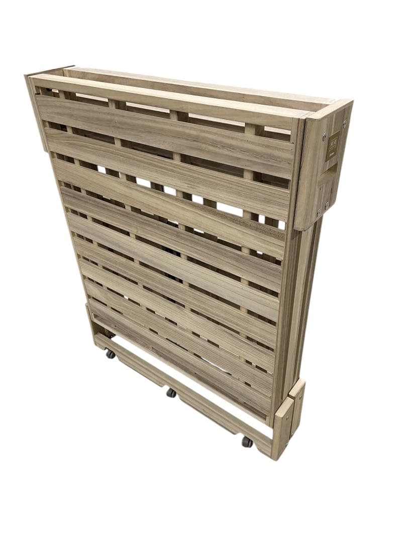 美品 桐の畳めるベッド 桐らくね 桐優 kiyuu 折り畳み式