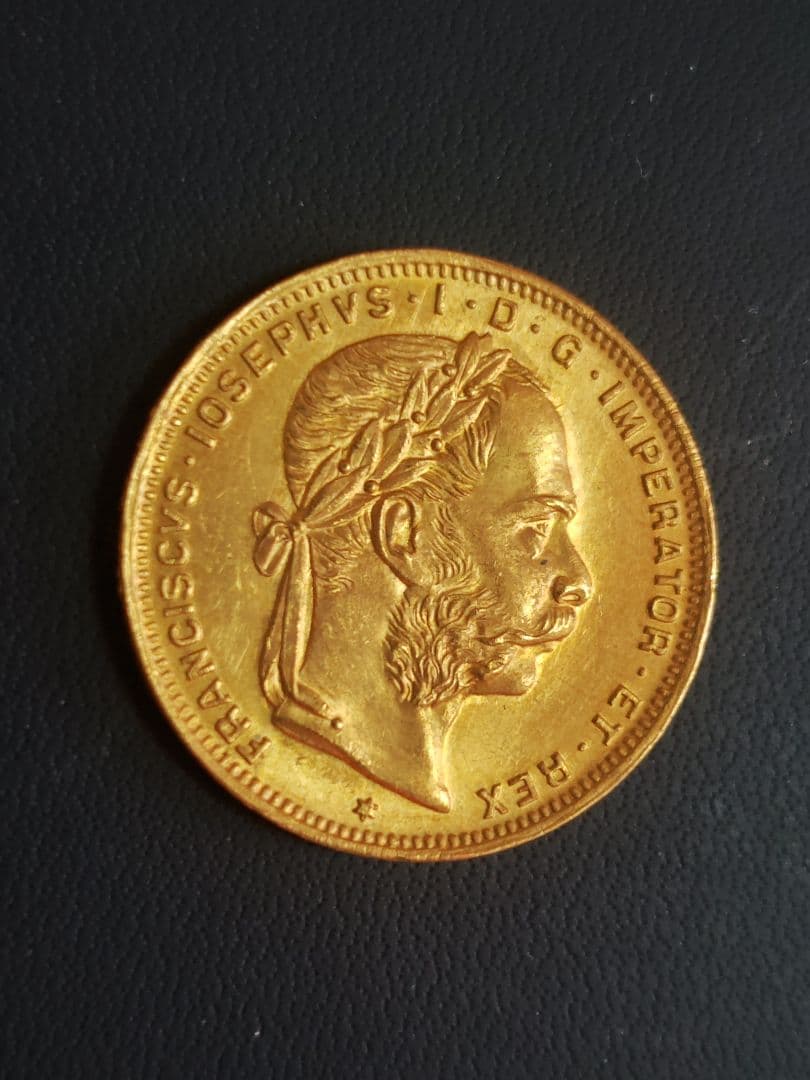 オーストリア 1892年 フランツ・ヨーゼフ1世 20F金貨、再鋳 - メルカリ