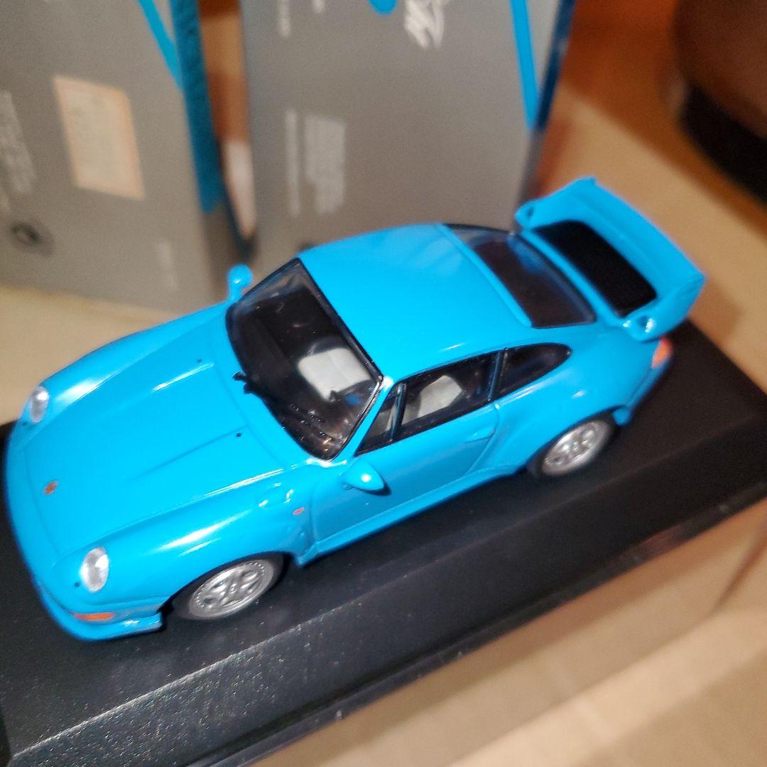 ポルシェ911 GT 2 ミニカー 3台セット、イエロー、ブルー、シルバー、