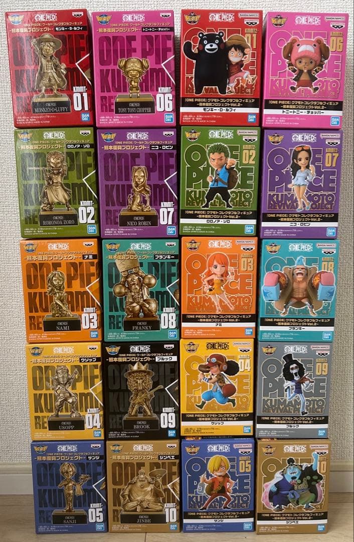 ワンピース 熊本復興 ワーコレ vol.1 10種　vol.2 10種　冊子