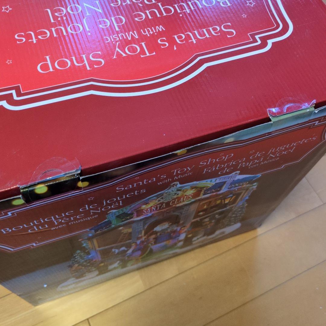 コストコ クリスマスライト付き オルゴール 置物