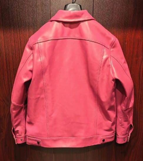 新品未使用タグ付□ROBERT CAVANI□牛革レザーライダースジャケット50