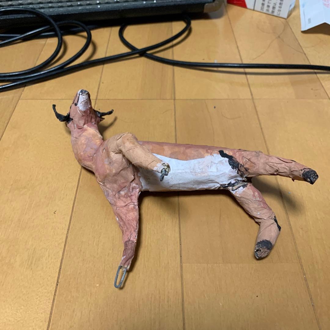 僕が小学校図工の時間に作った鹿のオブジェ チョウピラコ様宿る