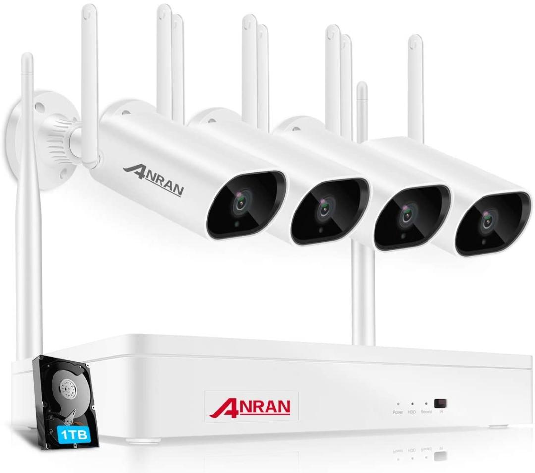 ストア ANRAN ワイヤレス 防犯カメラ 300万画素 4台セット AR-W657