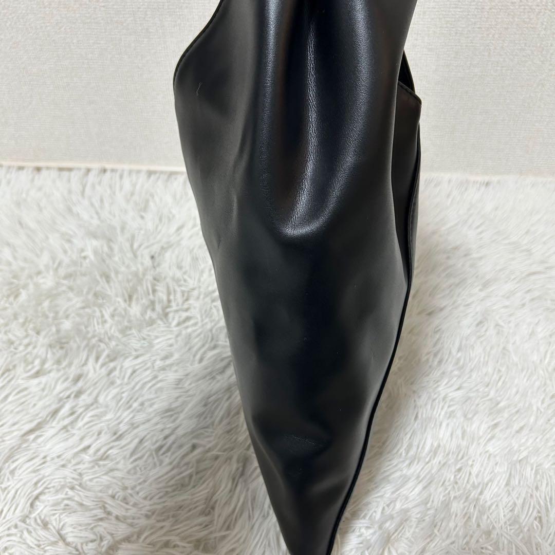 【極美品✨人気商品/ジャパニーズトート】メゾンマルジェラ　ハンドバッグ　ブラック