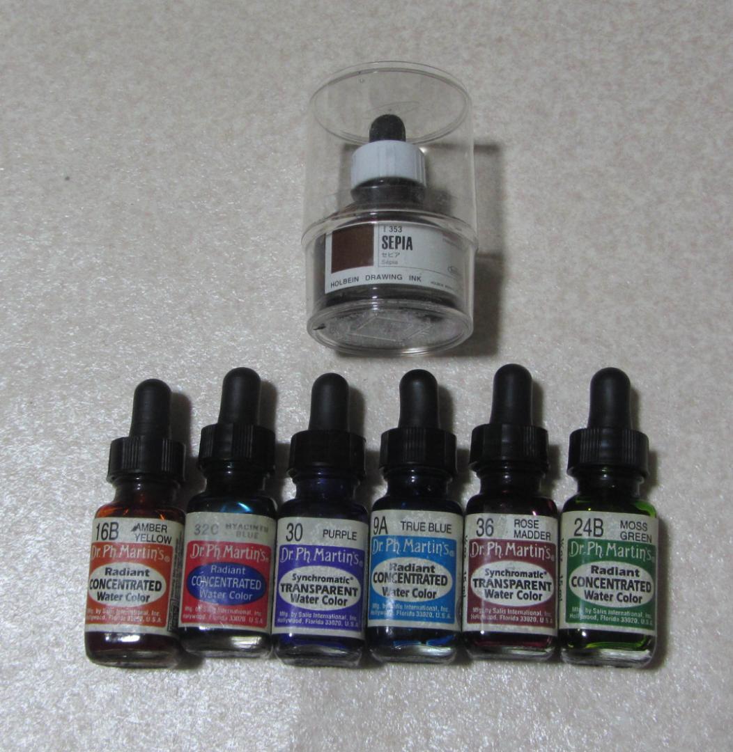 カラーインク Dr.Ph.Martins(ドクターマーチン)6色 15ml＋1色 - メルカリ