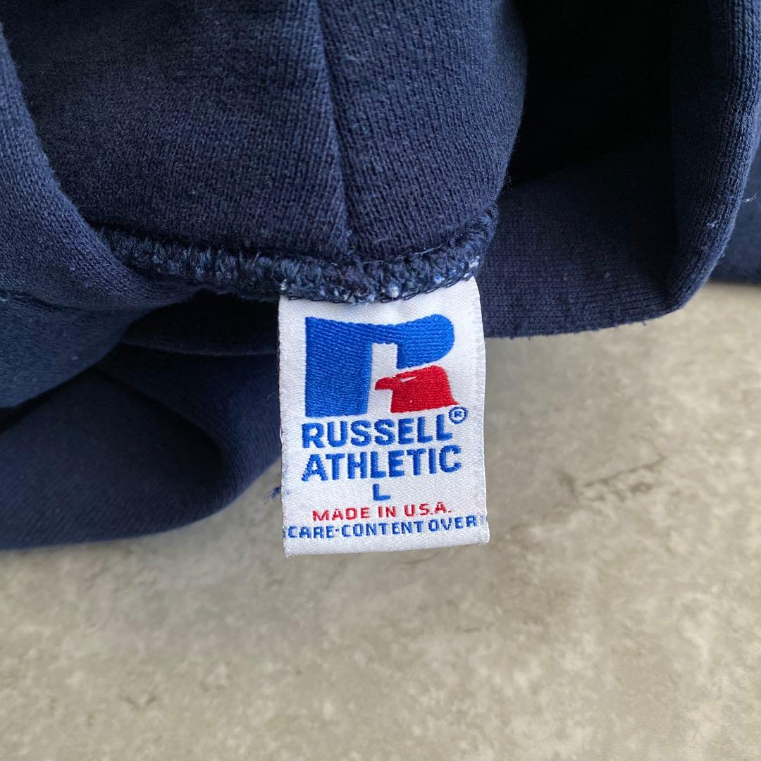 90s ラッセル CULVER パーカー USA製 ネイビー 紺 L