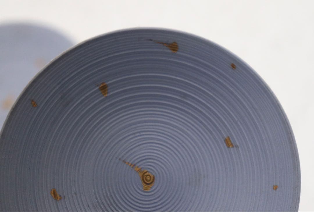 坂田甚内作　箔押小皿7点　菓子器　茶道具　送料込み250822