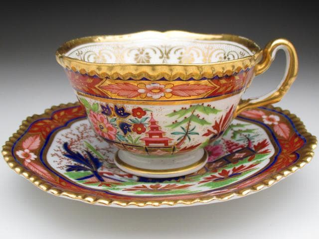 ❤︎希少❤︎ロイヤルウースター金彩耳付き花鳥文様3連管の花瓶 英国