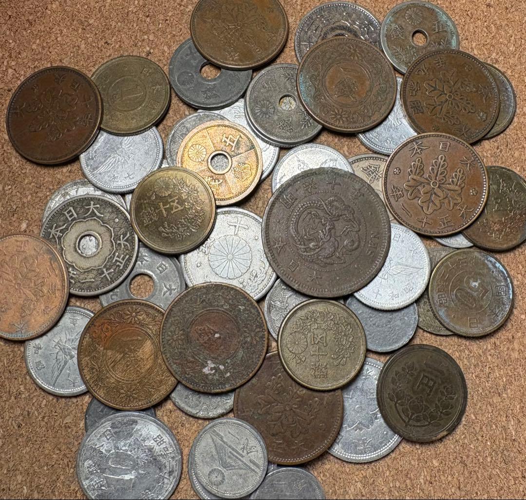 日本古銭まとめ売り 雑銭 120g以上 B1 - メルカリ