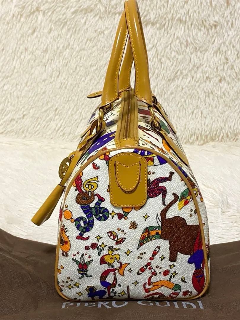 Piero Guidiマジックサーカス　ハンドバッグ　ボストン　PVCレザー美品