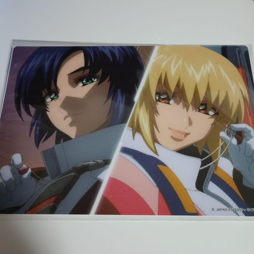 未使用】ガンダムSEED アスラン、カガリ クリアビジュアルポスター