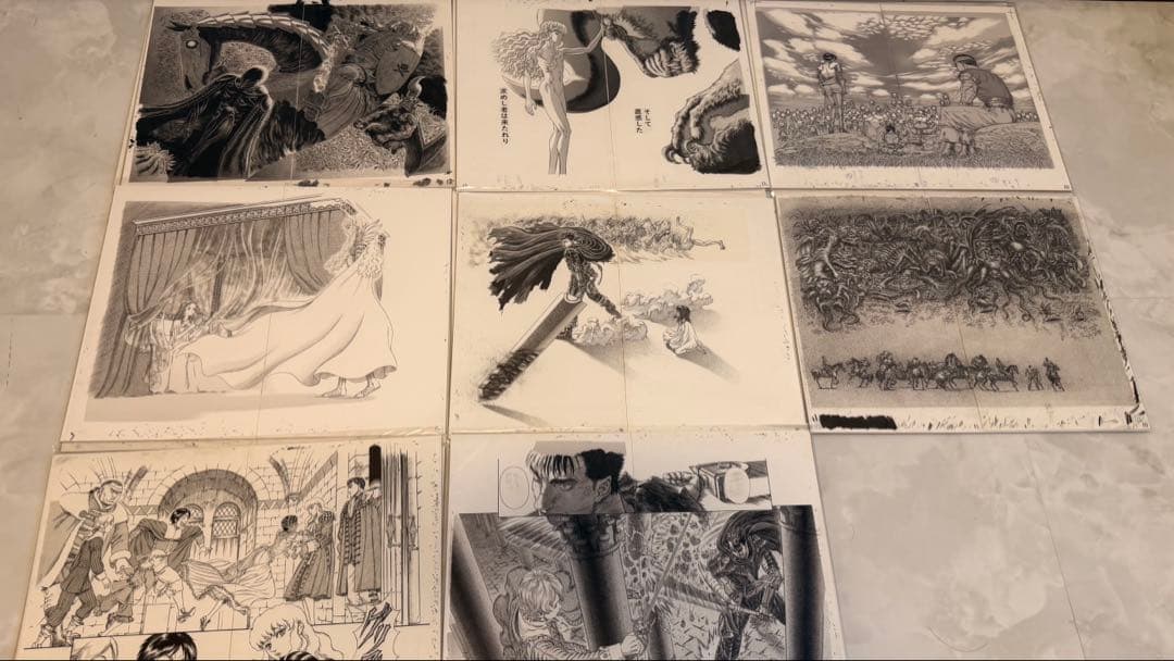 Berserk Genga Art copy complete sets 17枚