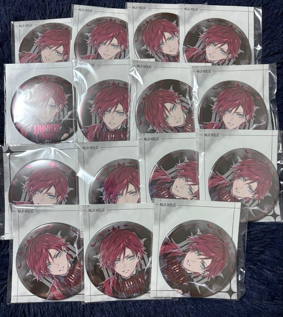 ローレン・イロアス 箔押し缶バッジNIJI HOLIC】ビッグ箔押し缶バッジ