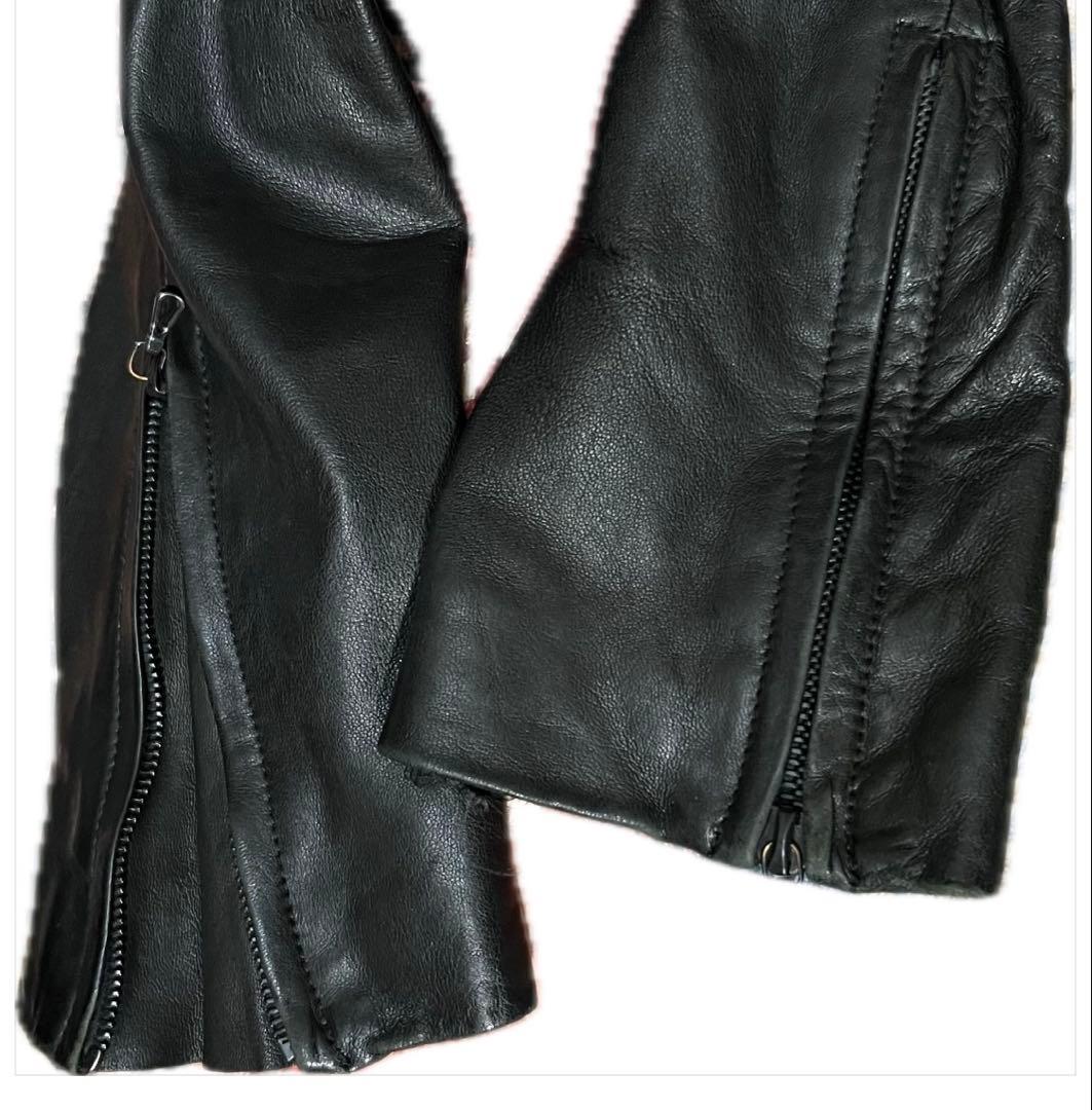 特価】ESTNATION ダブルジップ シングルライダース ジャケット 48