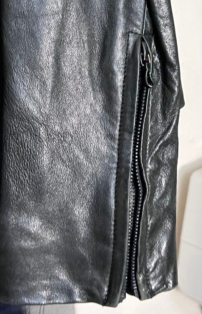 特価】ESTNATION ダブルジップ シングルライダース ジャケット 48