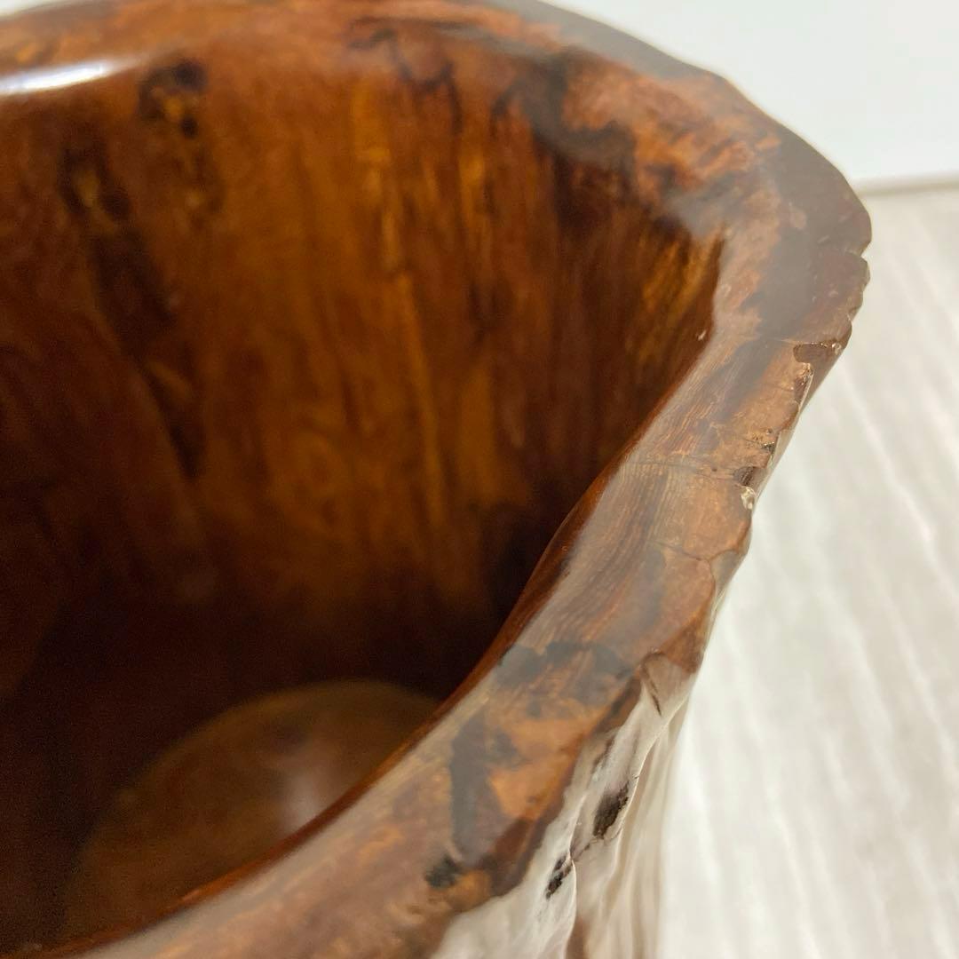 屋久杉 花器 花瓶 置物 入れ物