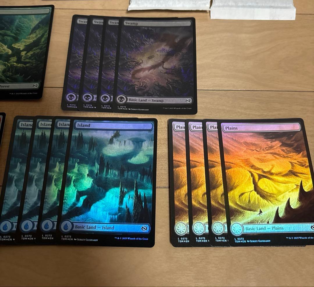 mtg タルキール龍嵐録基本土地foil セット