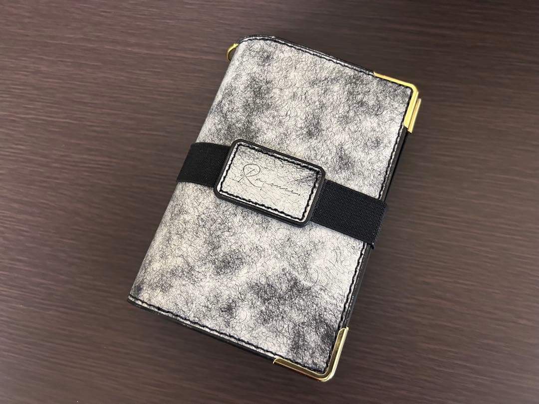 【ミニ6】　システム手帳　イタリアンレザー　マルゴーフォグ　ハンドメイド