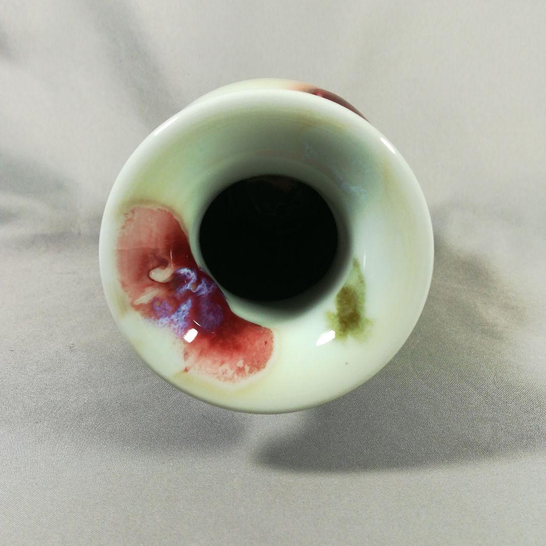 中国　辰砂　神釣　均窯　花瓶　花入