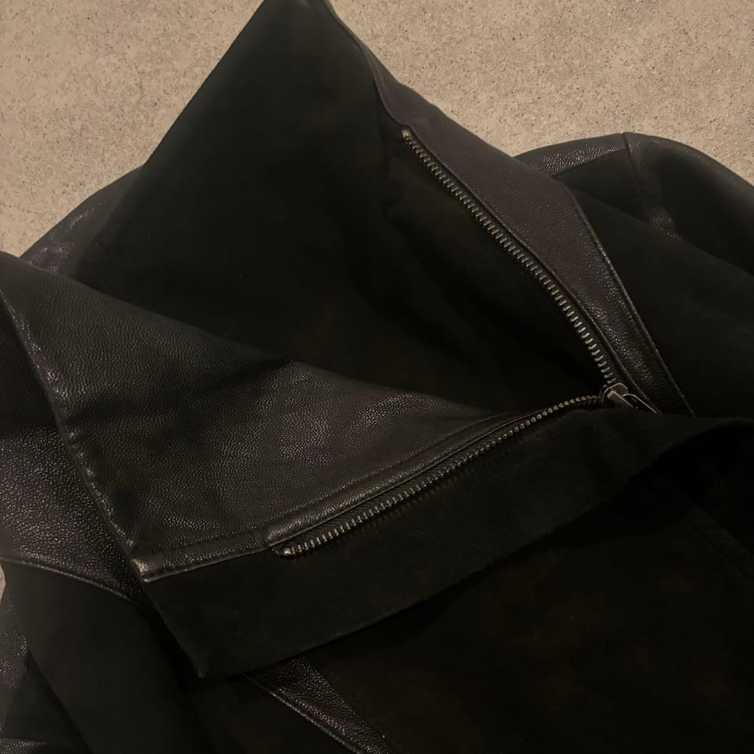 00's archive Ekam 風 変形 レザージャケット 短丈