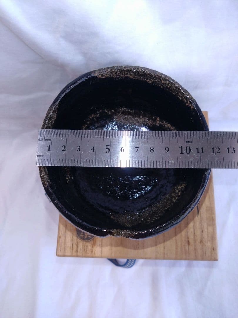 光悦写 茶碗【鉄壁】佐々木昭楽造 抹茶茶碗 黒楽茶碗 美品