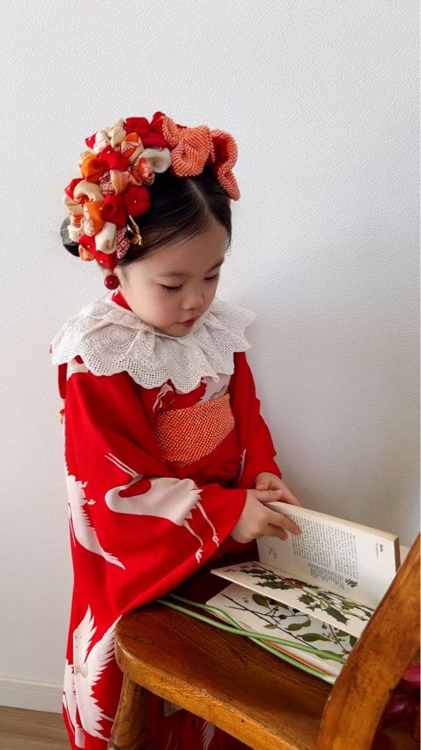 a*m様 七五三　七五三髪飾り　ヘッドドレス　着物髪飾り　リメイク髪飾り　042