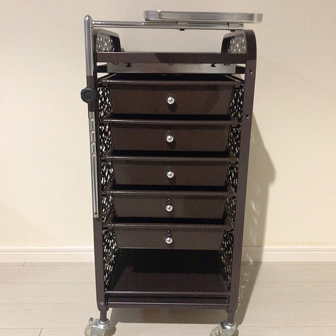 アラベスクワゴンダークブラウン マツエク サロンワゴン