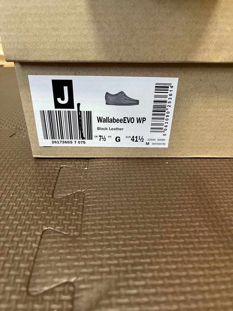 Clarks クラークス WALLABEE EVO WPブラック　レザー