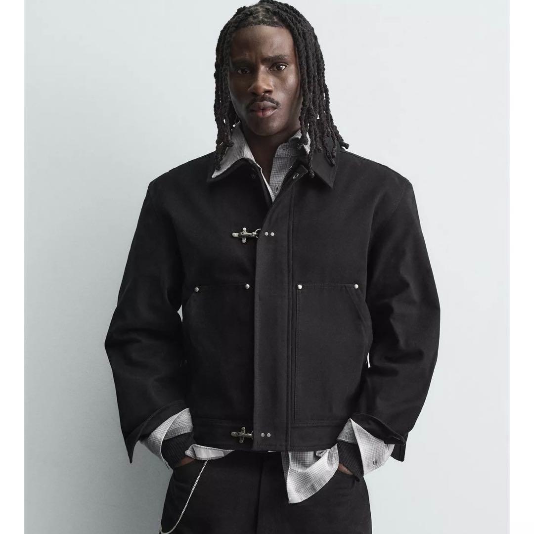 ZARA リラックスフィット トグルボタンジャケット