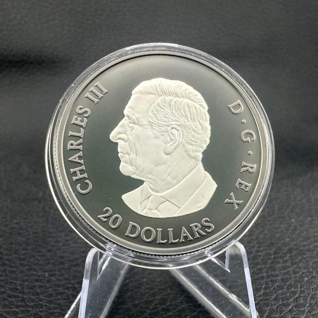 カナダ エレガントメイプルリーフ 銀貨 ブラックロジウム 艶消し