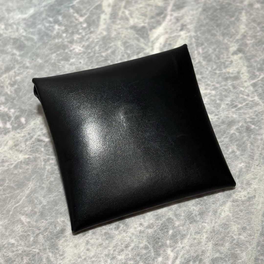 ⭐︎HERMES⭐︎ バスティア　ボックスカーフ　ブラック　黒　D刻　ケース