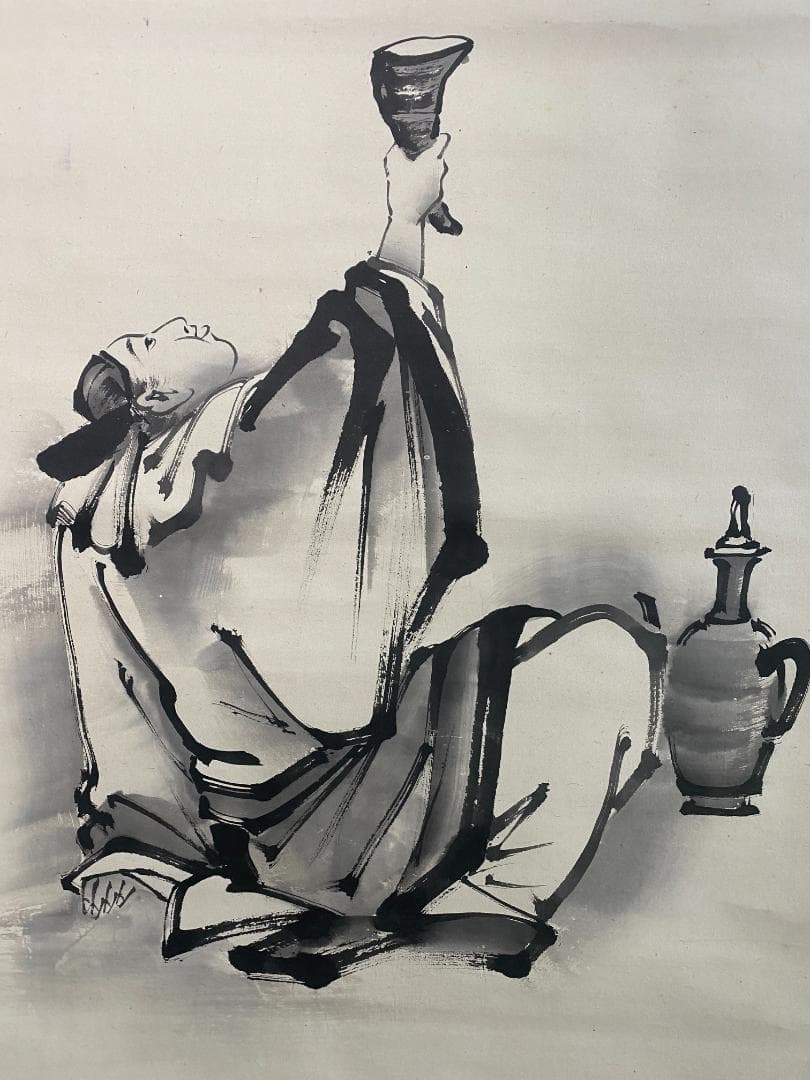 近藤樵仙 水墨図 三幅 熊本 肥後 師杉谷雪樵 掛軸24102509